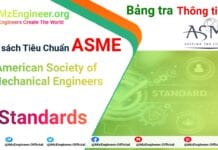 Danh sách tiêu chuẩn ASME