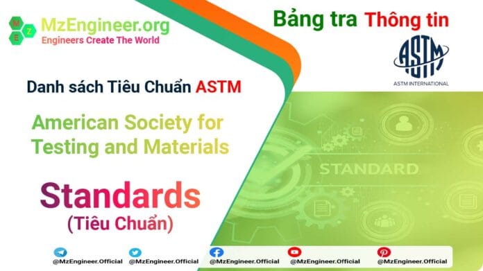 Danh sách tiêu chuẩn ASTM